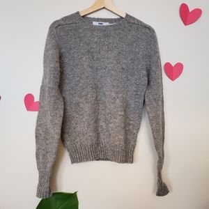 Vintage Grey Grandpa Sweater